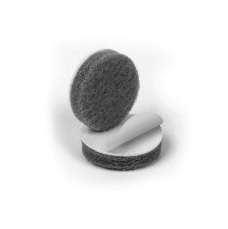 Slipstick Premium Wool Felt Furniture Pads/Small Chair Feet Floor Protectors (3/4 Inch Round) Includes 20 Heavy-Duty Felt Pads with Self Stick Adhesive, Gray, CB111 - Image 3